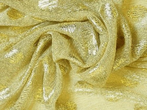 Gold with gold spot,  fine knit polyester BE0068