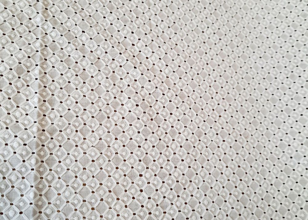 White  Cotton Embroidery CO1229