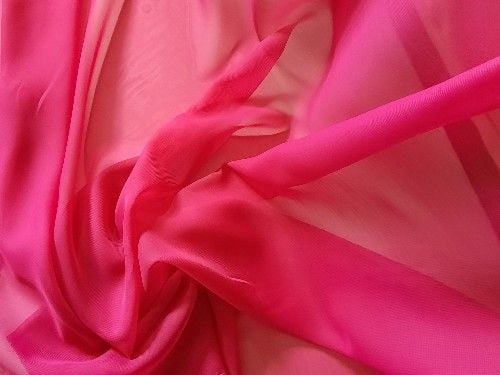 Barbie pink polyester chiffon, PL0063 , 150cm