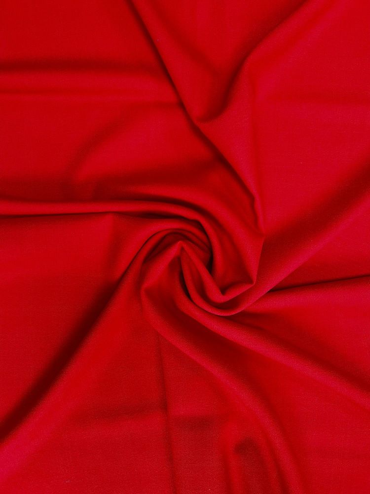 Scarlet pure wool crepe, 150cm, 150cm