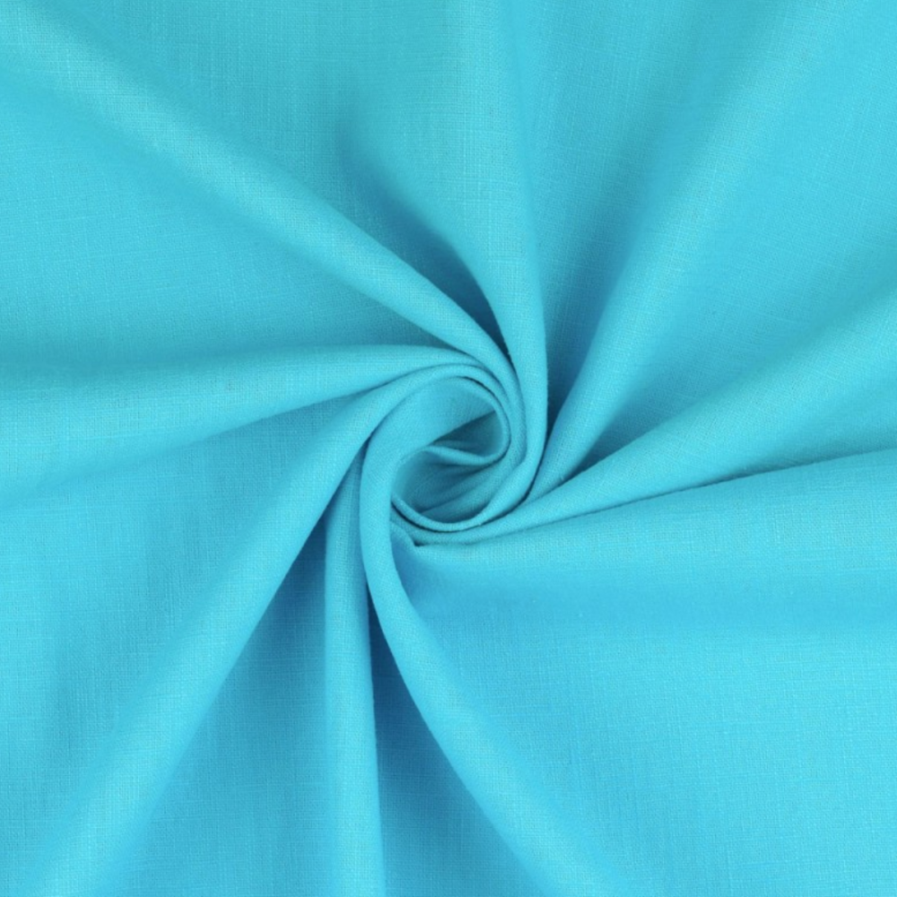 Turquoise  Pure Linen,  LN0006, 150cm