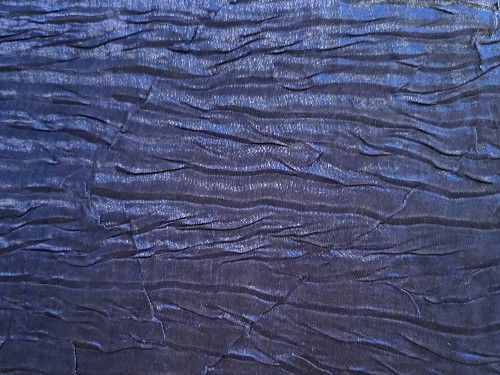 Polyester satin crinkle, Deep blue. 150cm, AJ0001