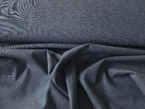 Mid blue chambray, BC0021, 150cm wide