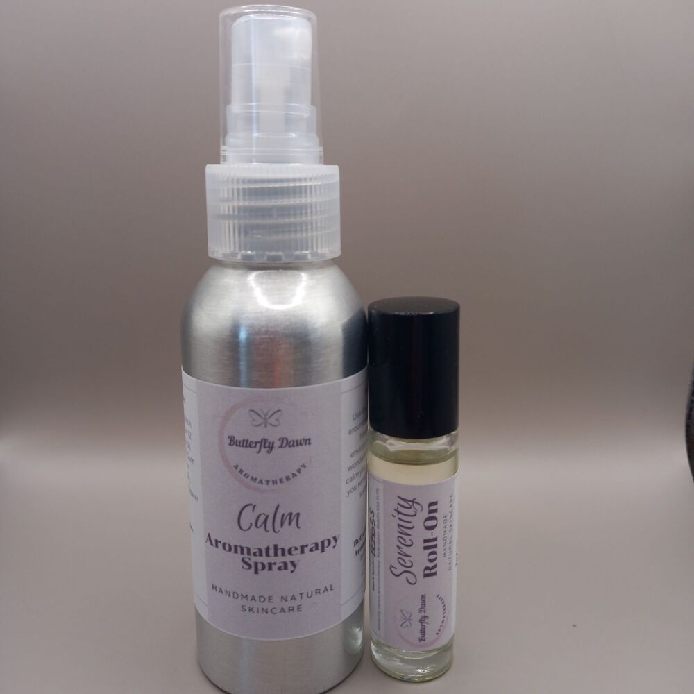 Aromatherapy Room Spray and Rollerball Bundle