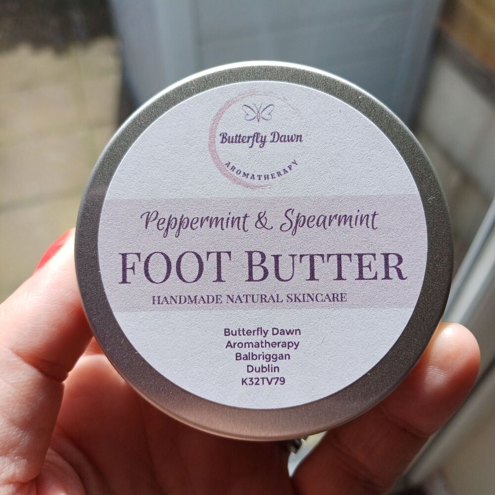 Peppermint and Spearmint Foot Butter