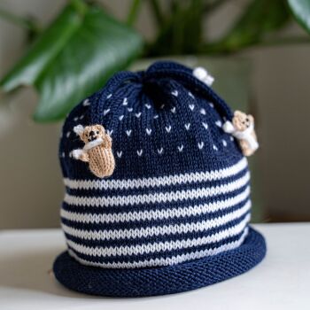Navy and White Hat