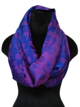 Purple and Blue Infinity Scarf 