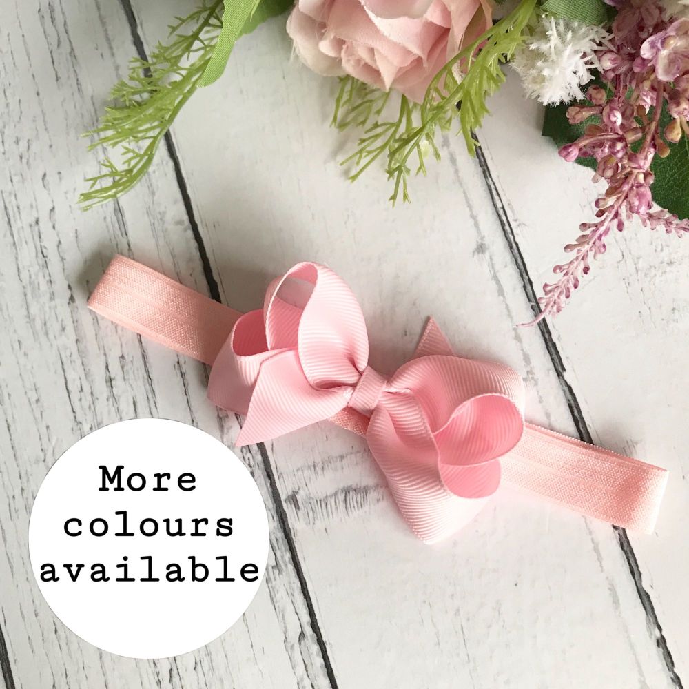 ALL COLOURS 31 - Baby Headband - 2.75 inch Bowtique Bow