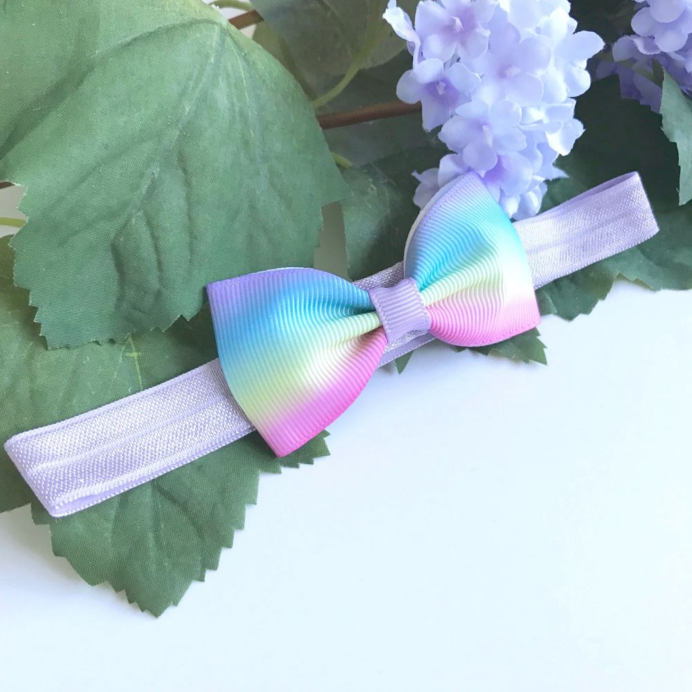 rainbow baby headband