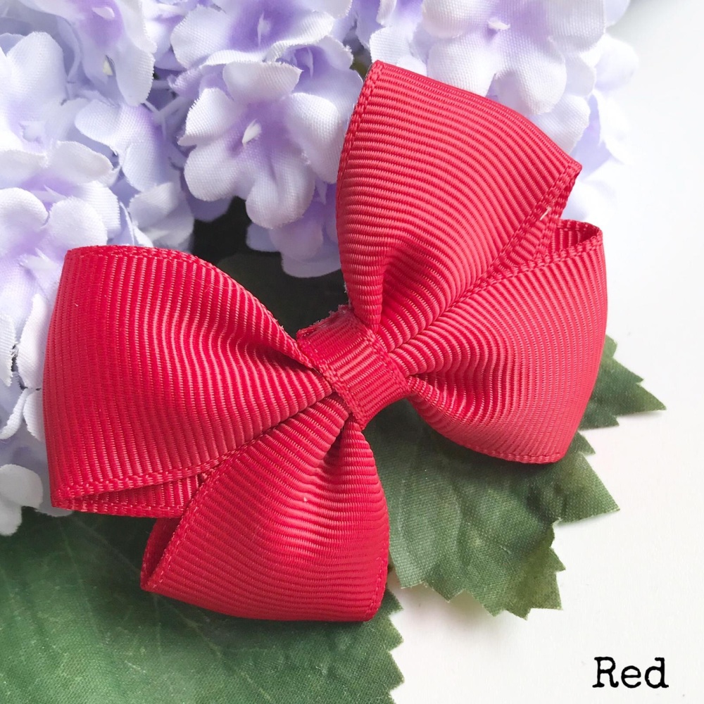 2.5 inch Tux Bow - Red - Alligator clip or bobble