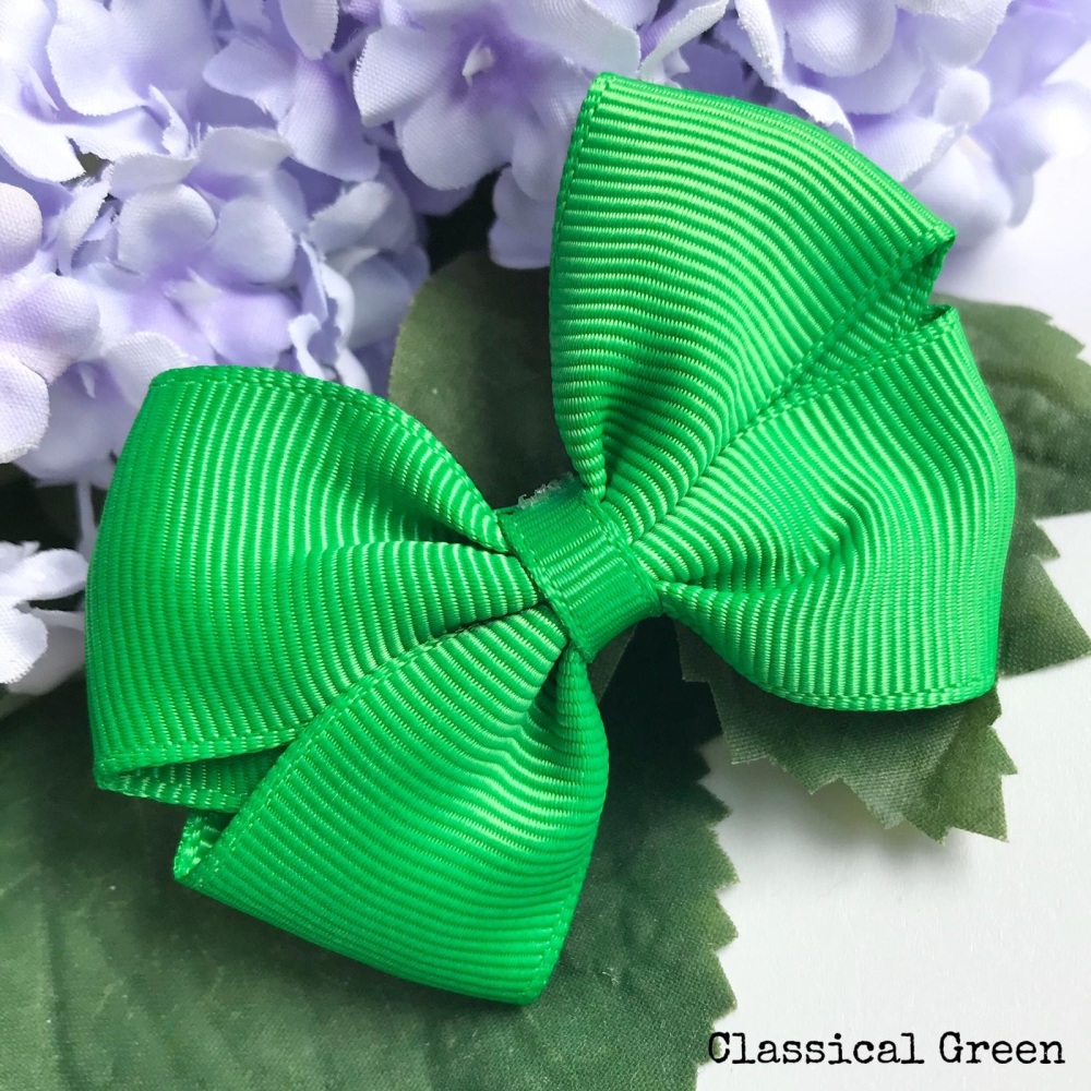 2.5 inch Tux Bow - Classical Green - Alligator clip or bobble