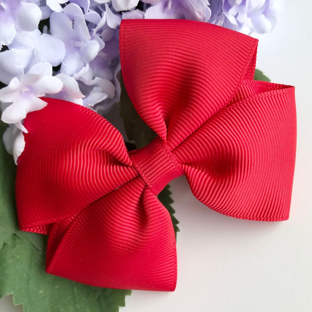 3.5 inch Tux Bow - Red - Alligator clip or bobble