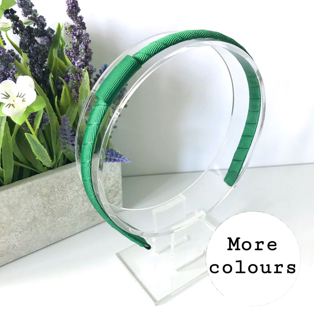 Interchangeable - Covered Head Band - 32 colours