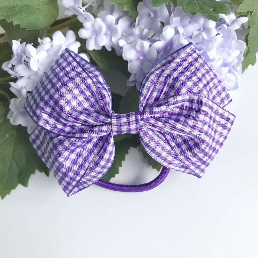 All Purple school bows