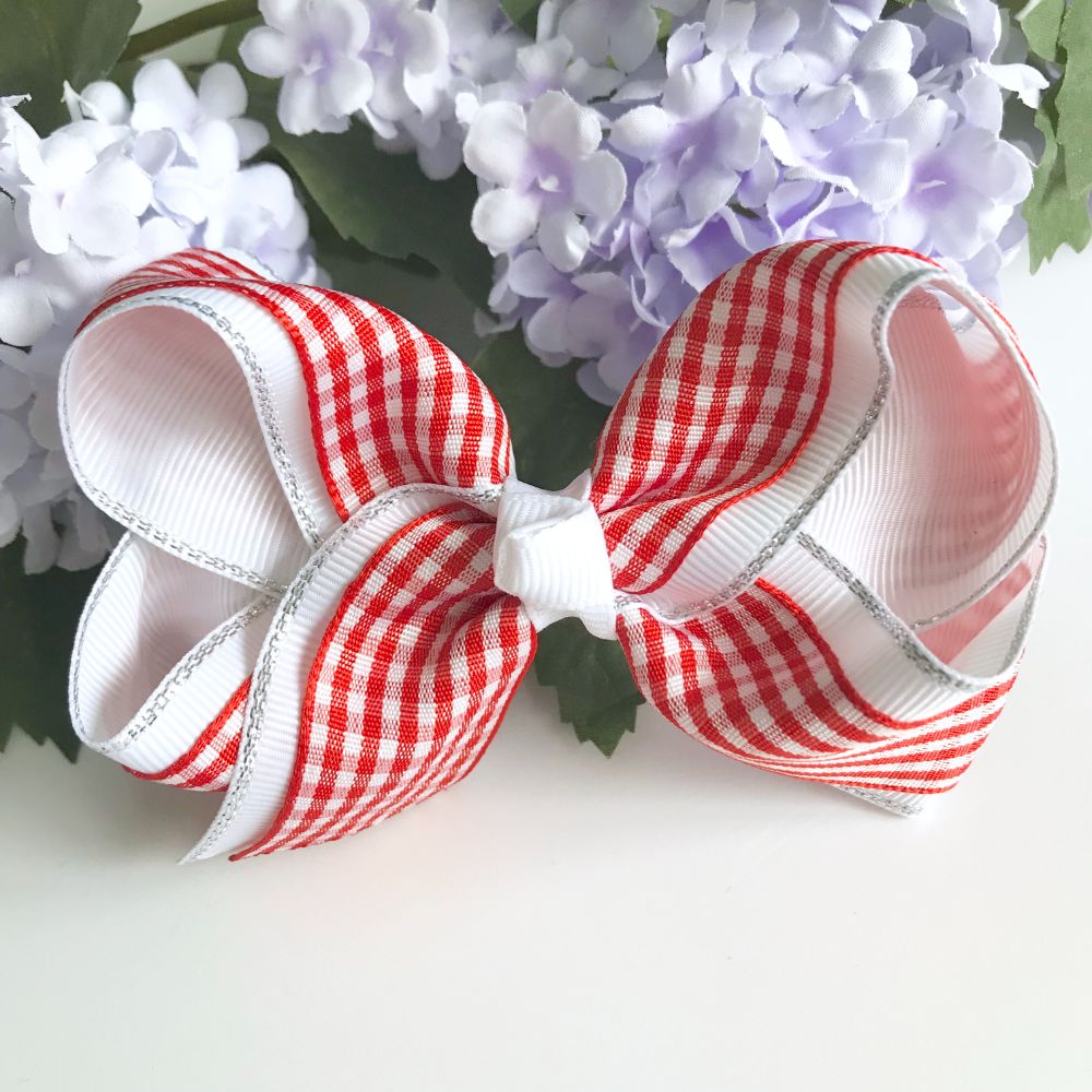 All Red school bows