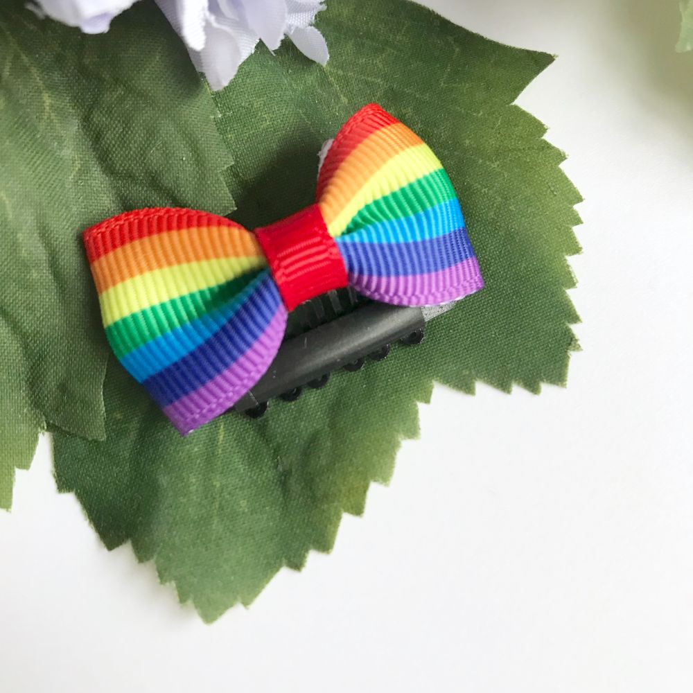 Small baby bow clips