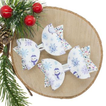 Snow Cute Set of 2 Small Bows