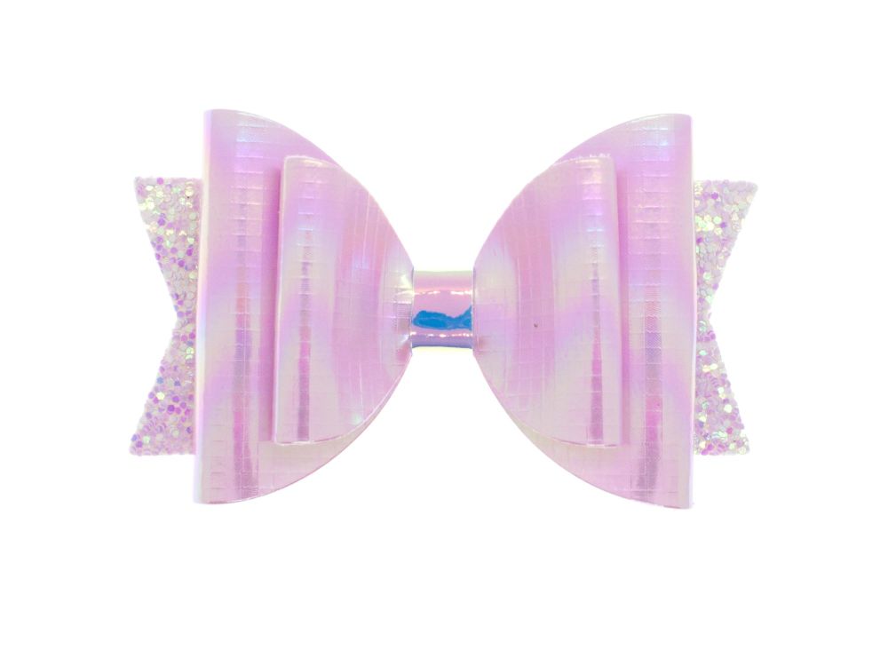 Holographic Pink Regular Size Bow
