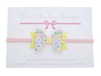 Blooms in Summer Small Bow on Headband