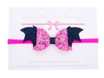 Bat Wings Small Bow on Headband