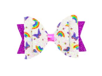 Butterfly Rainbows Regular Size Bow