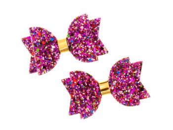 Winter Berry Sparkle Set of 2 x Small Bows
