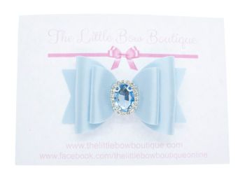 Fit for a Princess Baby Blue Regular Size Bow