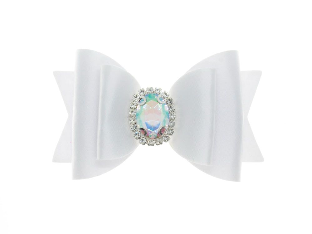 Fit for a Princess White Regular Size Bow