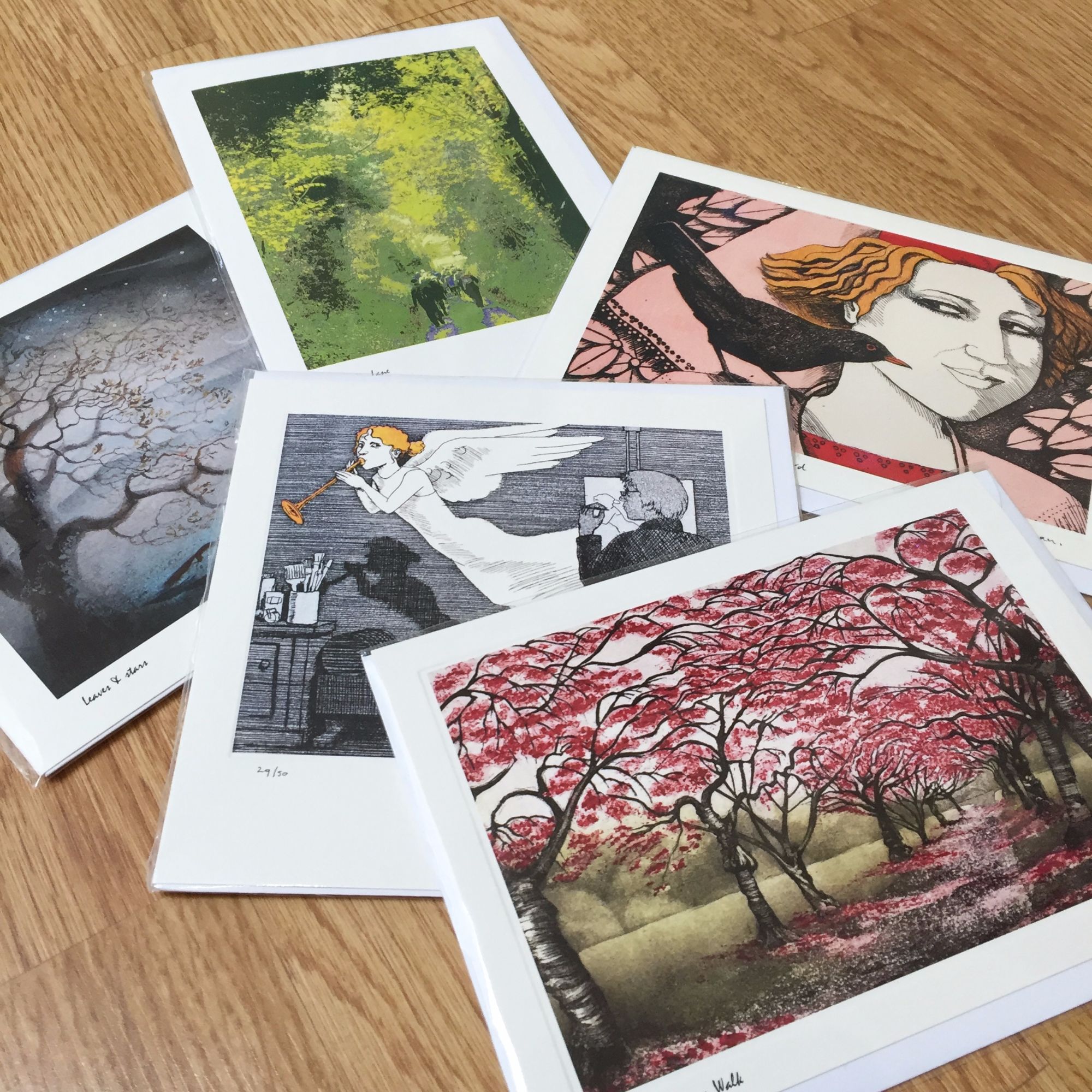 Mistletoe House - beautiful art cards