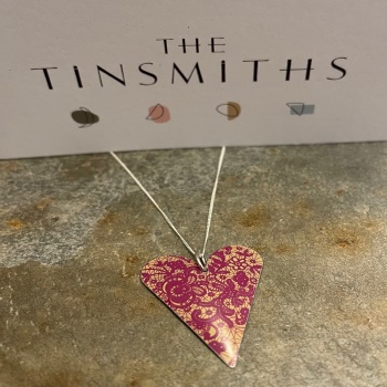 The Tinsmiths large heart necklace