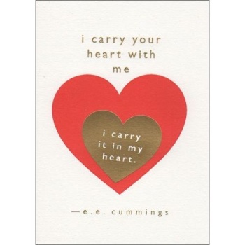 SALE! WAS £3, NOW £1.50!  Archivist I carry your heart with me...