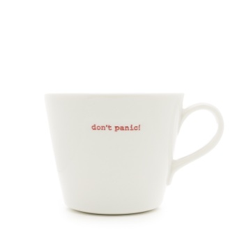 MAKE International Bucket Mug - Don't Panic