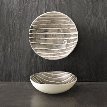 East of India Small bowl - Painted Stripe