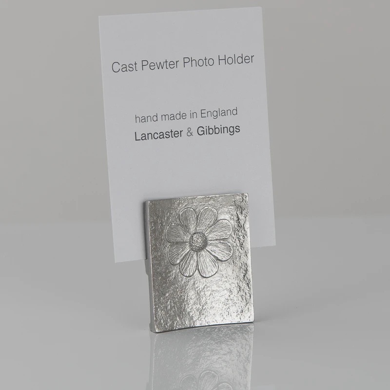 Lancaster & Gibbings Flower Photo Holder - small 40mm high 