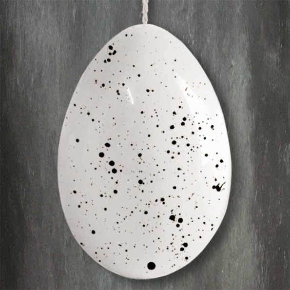 East of India Hanging Egg - speckled wash