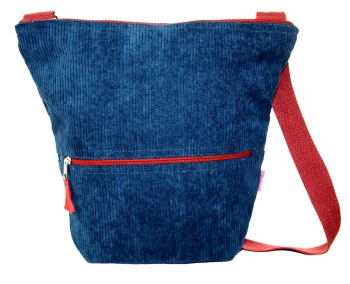 Lua Bucket Bag - Blue Corduroy
