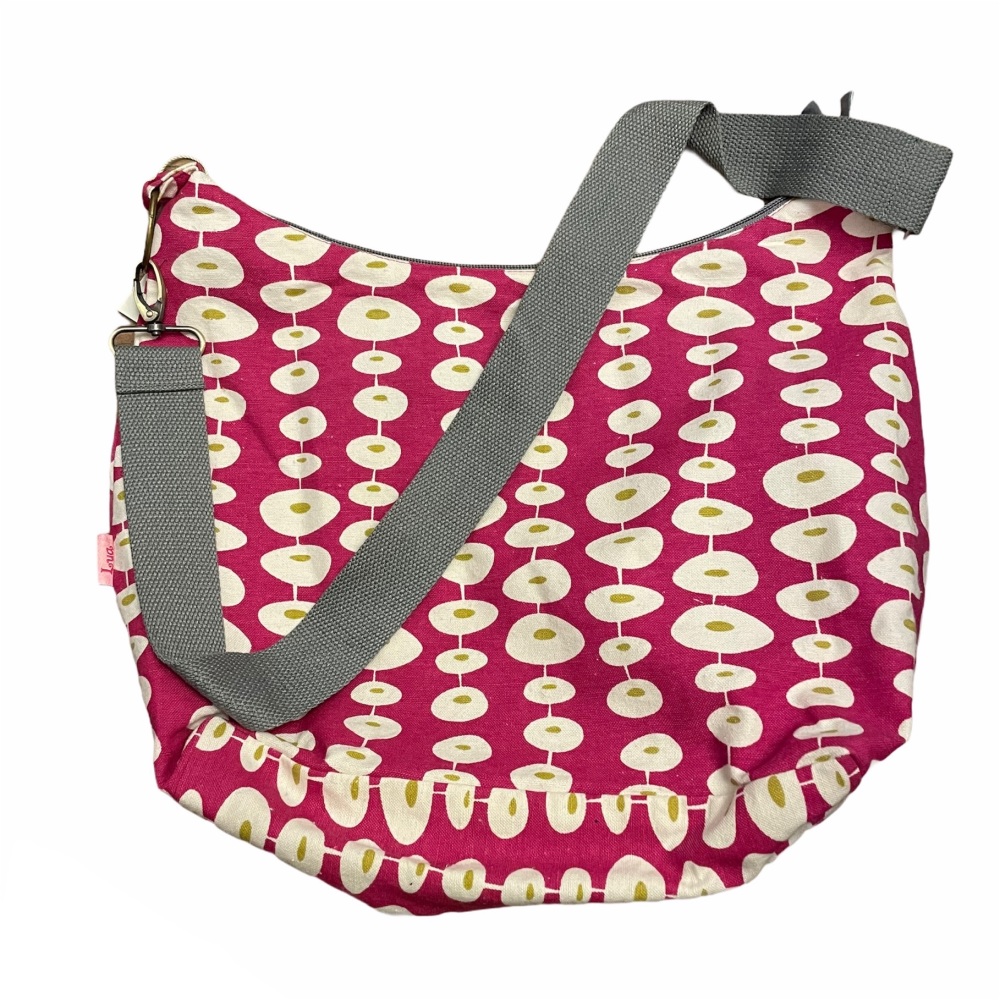 SALE! WAS £25 NOW £20. Lua Slouch Bag - Pink Circles