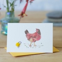 Penny Lindop Mini Card - Chicken and Chick