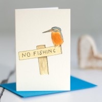 Penny Lindop Mini Card - Kingfisher
