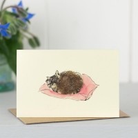 Penny Lindop Mini Card - Sleeping Cat