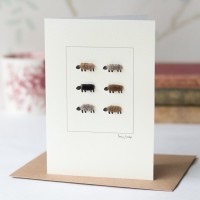 Penny Lindop - Large Card (Natural Sheep)