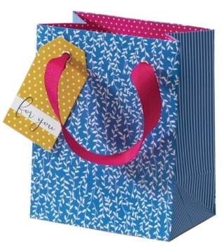 Cinnamon Aitch Small Gift Bag - Blue Willow