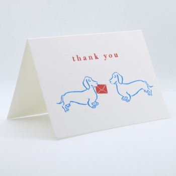 Archivist (Small Card) - Thank you dachshunds