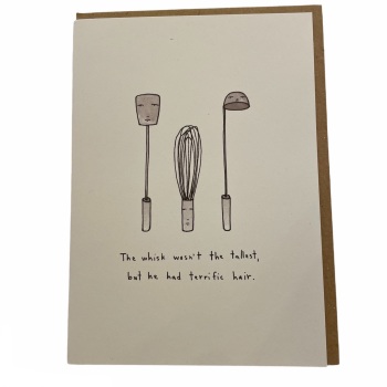 Ohh Deer - The whisk wasn't the tallest, but he had terrific hair.
