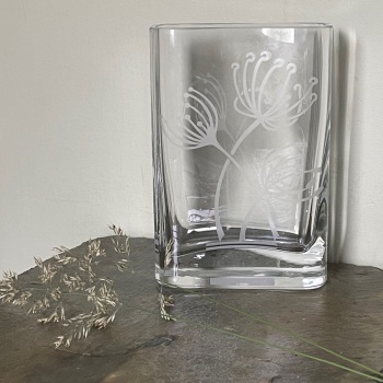 Four Hands Glass Rectangle Vase - Cow Parsley