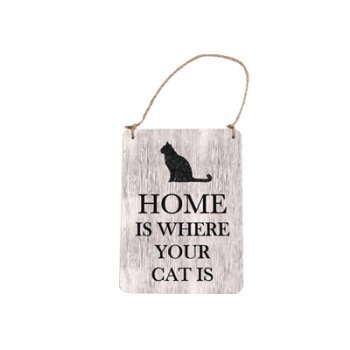 ECP Bailey & Friends Sign - Home is where your cat is