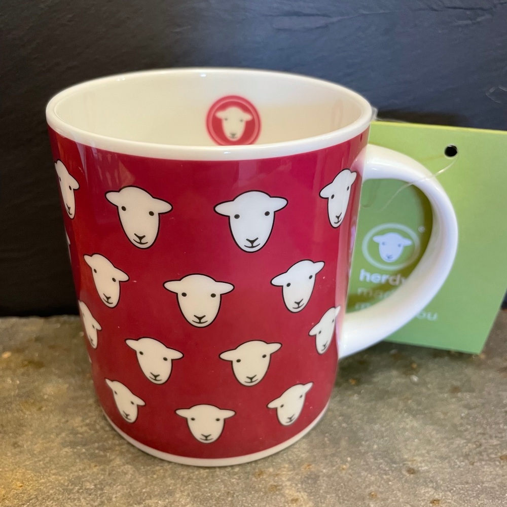 Herdy Flock Mug - Dark Pink