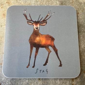 Katie Cardew Coaster - Stag