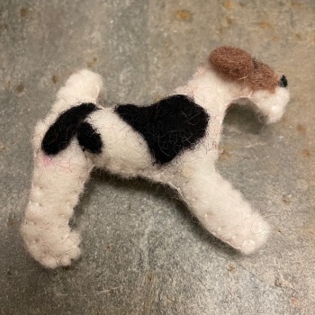 Amica Felt Brooches - Fox Terrier without scarf