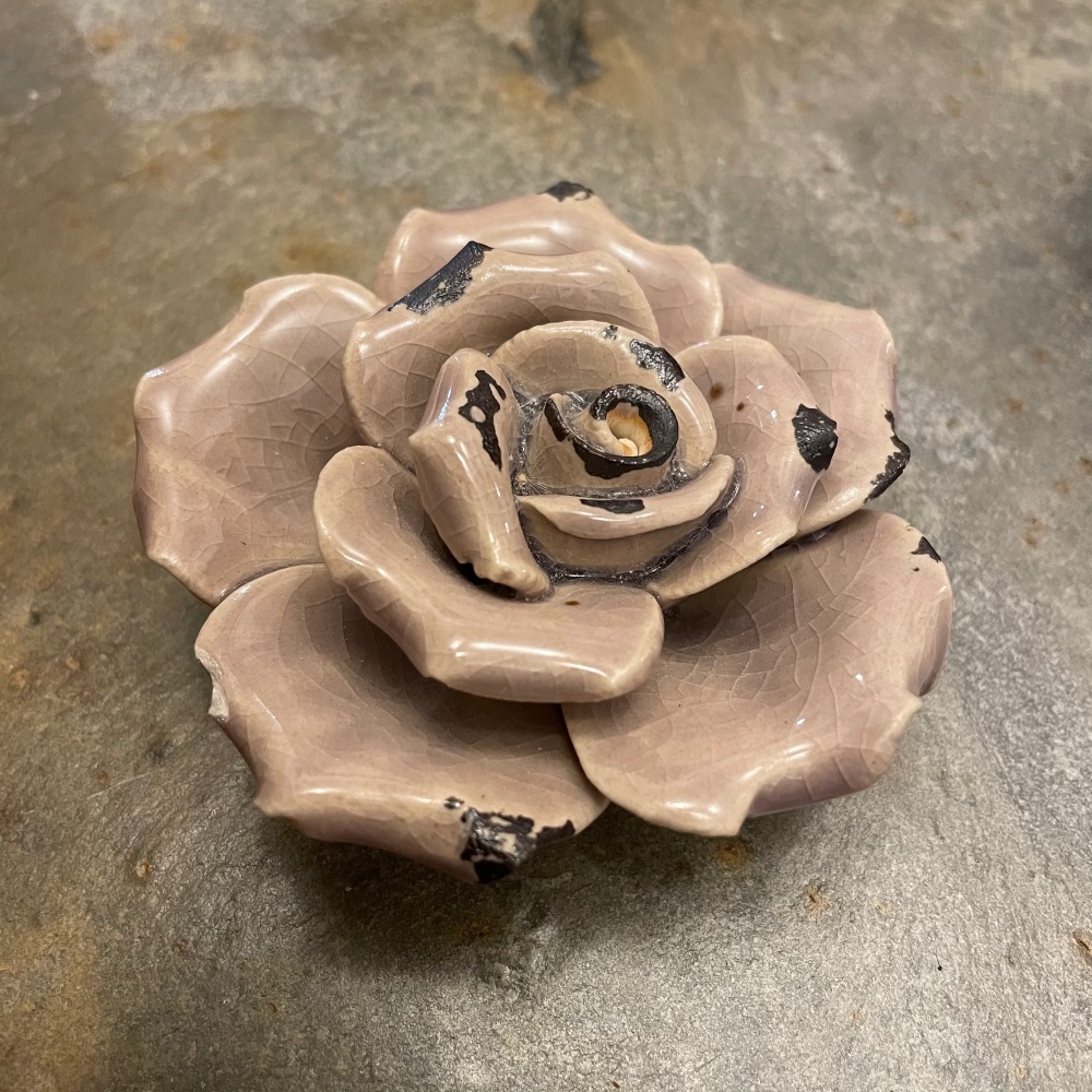 Satchville Ceramic Flower - Green (small)
